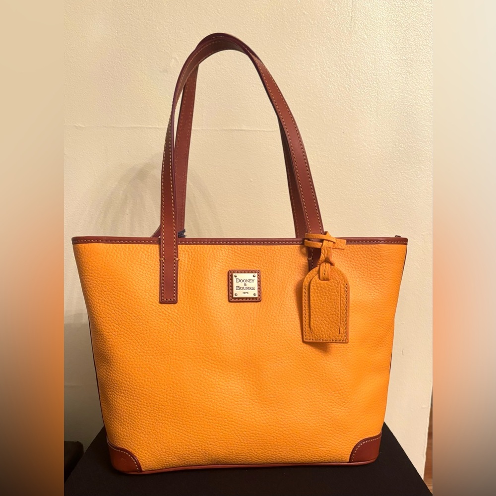 Dooney & Bourke Pebble Grain Charleston Bag, New Sealed, color melon